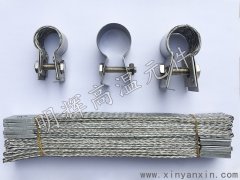 硅碳棒U型棒接线夹子 不锈钢G型夹 内编织夹